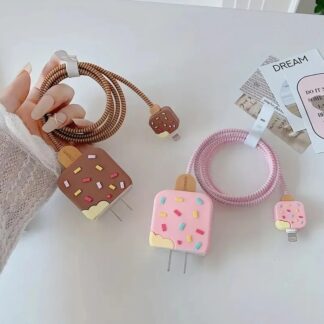 20W fast charger for iPhone pink chocolate ice cream finish
