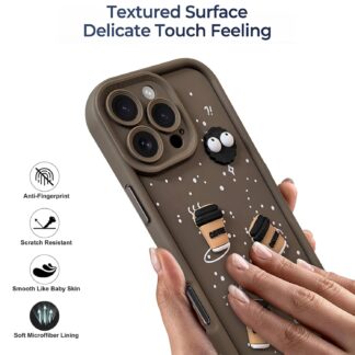 iphone covers Chocolate brown iPhone case with camera bezel sleek