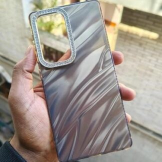 Grey diamond square rugged Samsung back cover