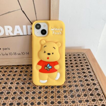 3D Winnie The Pooh Bear Cute Back Cover with PopUp Holder - Image 6