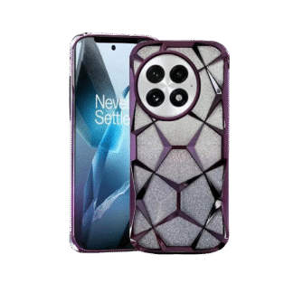 Diamond pattern iPhone case opal purple color