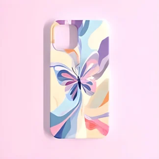 Butterfly Multicolor iPhone Case | Cute Pastel Printed Hard Cover