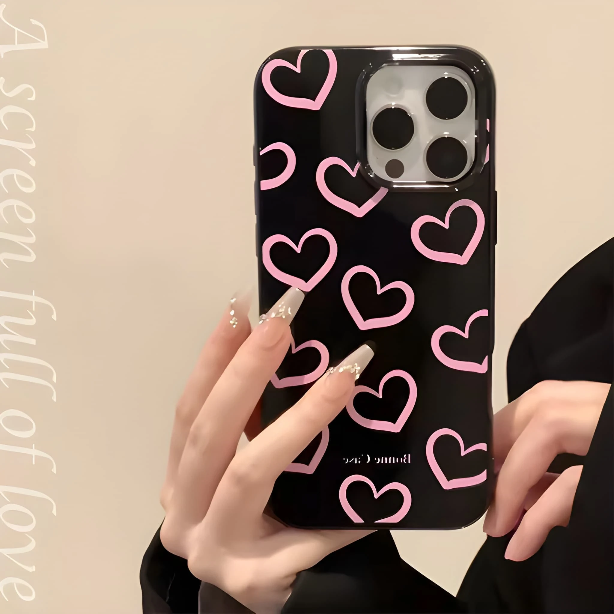 Graffiti Heart iPhone Case – Matte Printed PC Hard Back Cover 2 Graffiti Heart iPhone Case | Matte Printed PC Hard Back