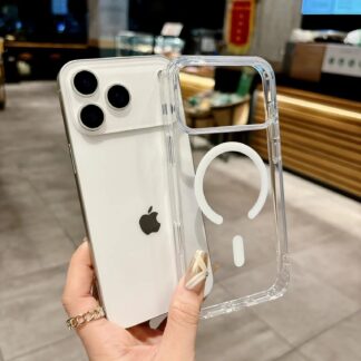 Transparent MagSafe Magnetic iPhone back cover